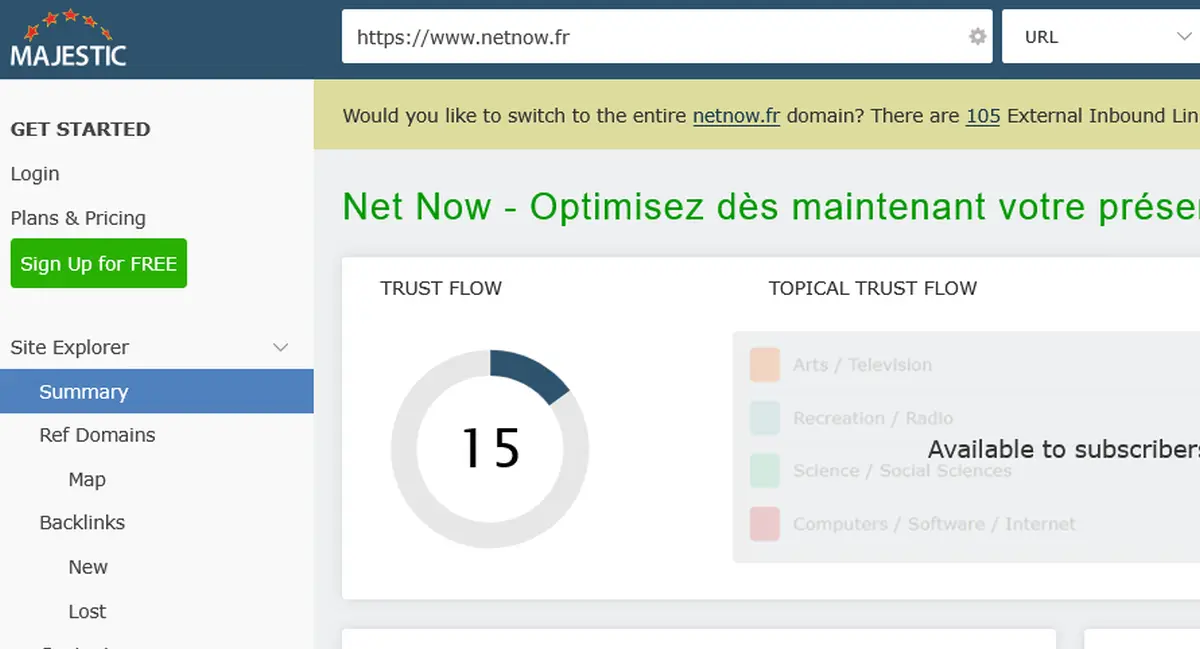Comment augmenter son Trust Flow Majestic efficacement