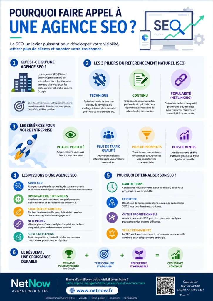 Pourquoi faire appel à une agence SEO - Infographie